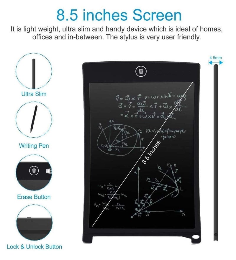 Inditradition Magic Slate 8.5-inch LCD Writing Tablet Pad with Stylus Pen | for Drawing, Playing, Noting by Kids & Adults (Multicolor) - Image 4