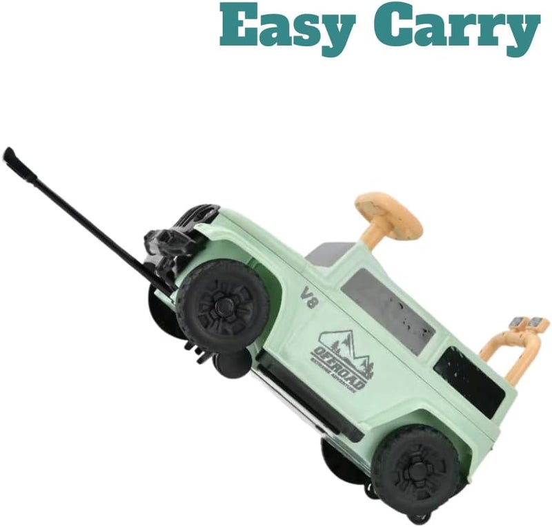 turtees سيارة جيب للأطفال مع تخزين، عجلات دوارة، مقبض سحب - Image 3