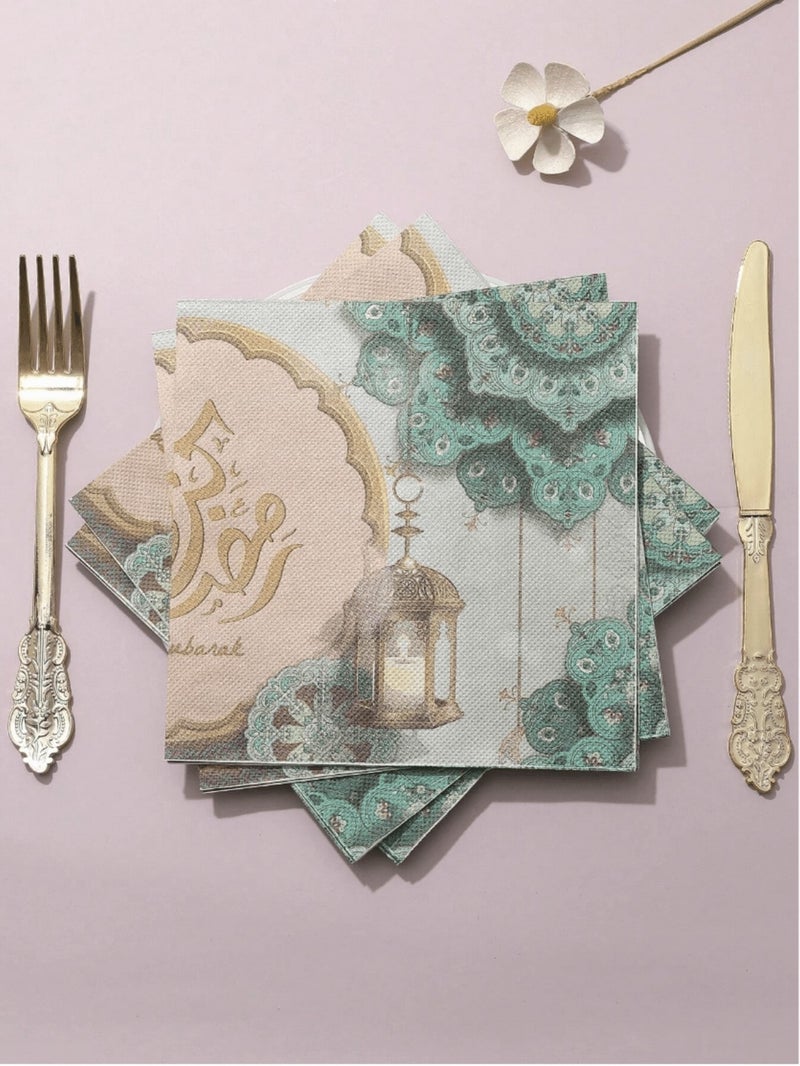 Ramadan Decorations Paper Napkins 20 Pieces – 33 × 33 cm - Image 5