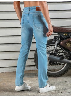 HIGH STAR Men’s Straight Tapered Indigo Jeans – Trendy and Comfortable  - Image 2