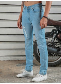 HIGH STAR Men’s Straight Tapered Indigo Jeans – Trendy and Comfortable  - Image 3