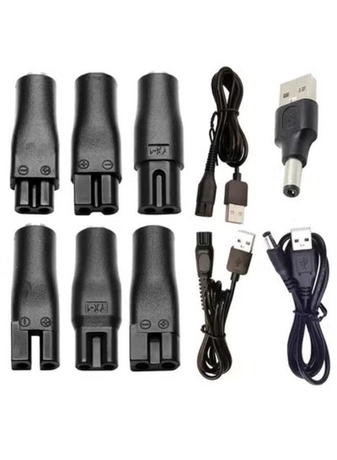 سلك طاقة 5 فولت شاحن بديل محول USB مناسب لمجموعة متنوعة من مصففي الشعر الكهربائيين، الحلاقين، المنقيات، مصابيح الطاولة وغيرها محول 5521 hq8505 A00390 خط الشحن