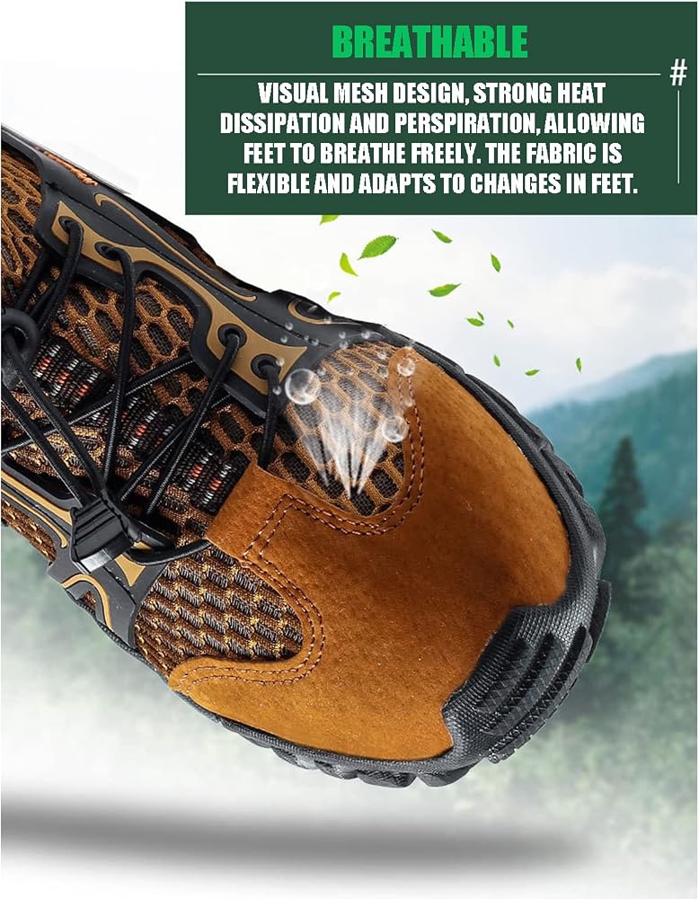 N/P Hiking Shoes Men Breathable Non-Slip Sneakers Lightweight Low Top Water Shoes Quick Dry Barefoot Aqua Swim River Shoes - Image 3