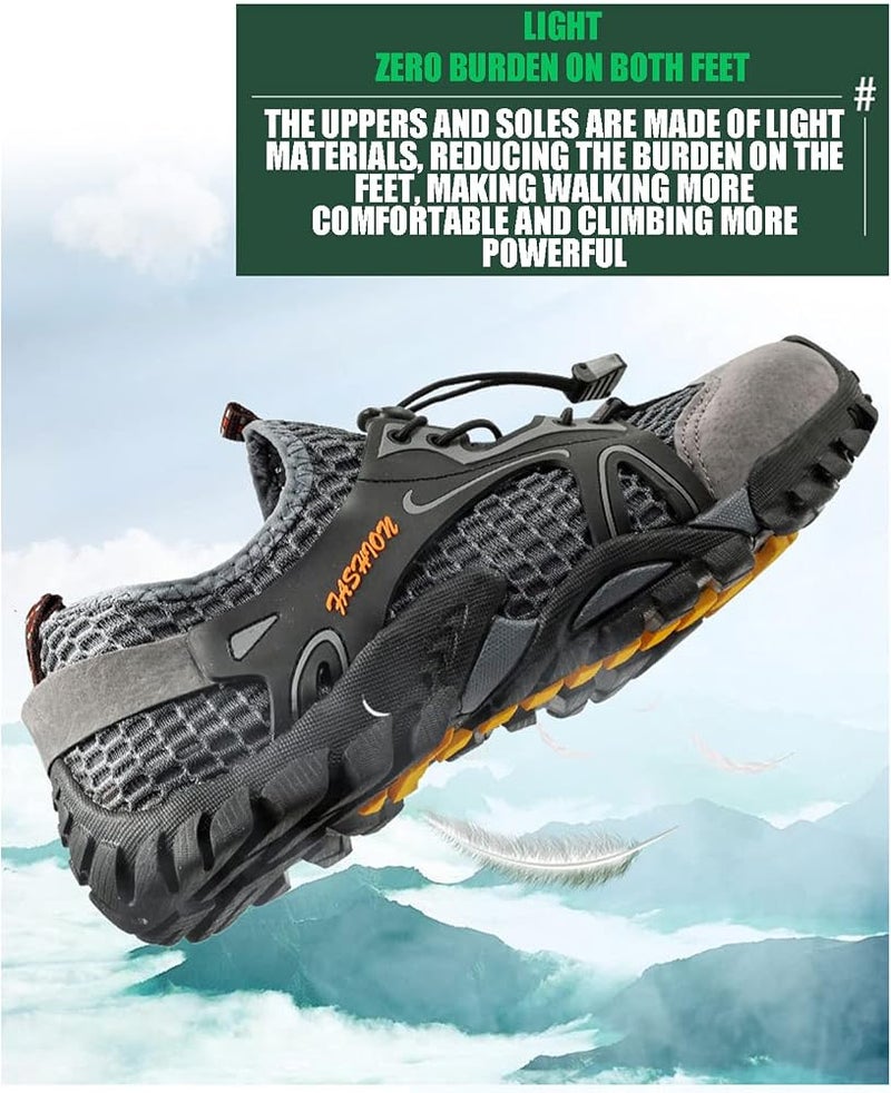 N/P Hiking Shoes Men Breathable Non-Slip Sneakers Lightweight Low Top Water Shoes Quick Dry Barefoot Aqua Swim River Shoes - Image 4