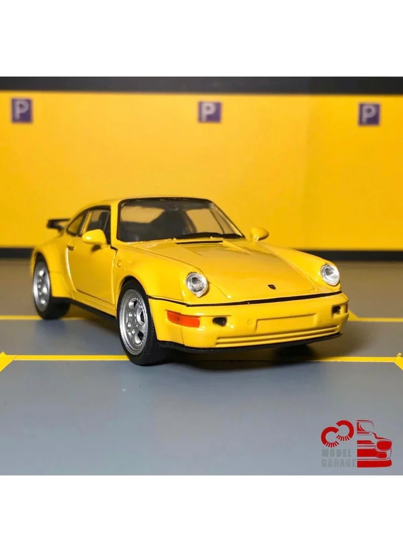 توبروك ستور Porsche 911 Turbo 1/36 Scale *c&c Model Garage* Pull Drop Diecast Metal Model Toy Car