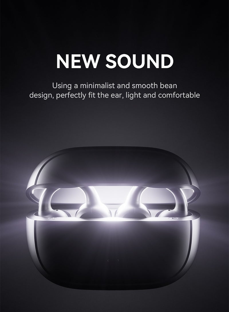 sanag S3 ANC Wireless Earbuds, 400mah Battery Elegant Open Ear Design Bluetooth Headphones, Anti Splash IPX4 Waterproof Sweat Proof  Earphones With Up To 10m Connection Range, (Black) - Image 2