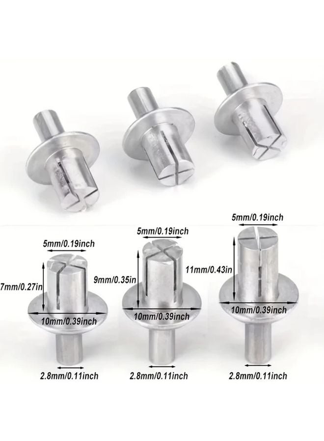 50pcs 5x11mm Aluminum Alloy Hammer Drive Expansion Rivets Fasteners - Image 3