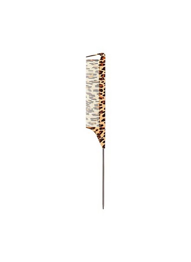 Red by Kiss 3 Pack Parting Pin Tail Comb Teasing Comb Reduces Frizz Heat Resistant (Leopard)  - Image 4