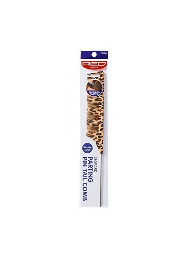 Red by Kiss 3 Pack Parting Pin Tail Comb Teasing Comb Reduces Frizz Heat Resistant (Leopard)  - Image 5
