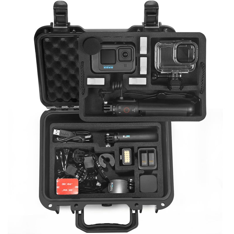 Lekufee Waterproof Hard Case Compatible with Gopro Hero 13/12/11/10/9/8/Media Mod/Gopro Volta/Creator Edition/Action Camera and Accessories(Case Only) - Image 1