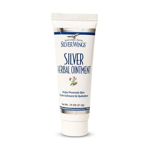 Natural Path Silver Wings 250ppm Silver Herbal Ointment - Nourishing and Moisturizing Skin Care 0.75oz - Image 1