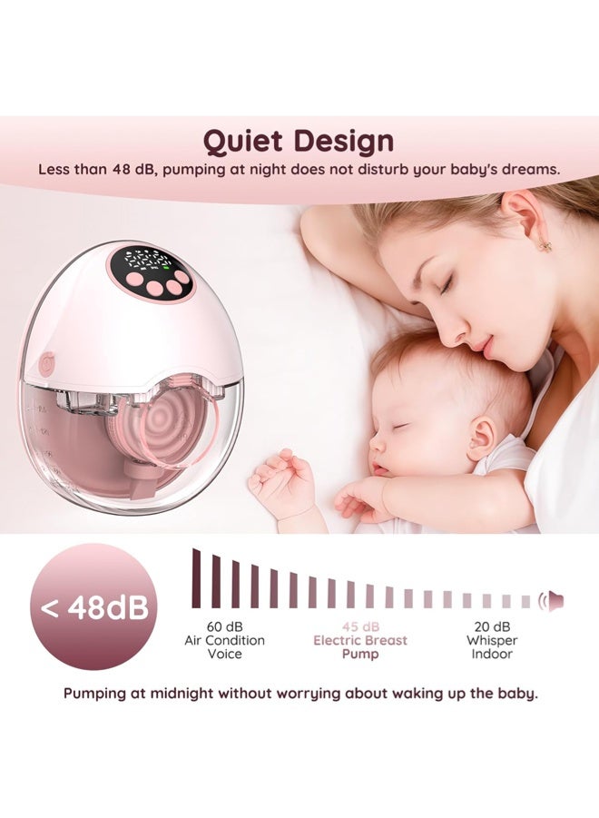 خذها مضخة ثدي بدون استخدام اليدين مع 4 أوضاع و12 مستوى، مضخة ثدي محمولة يمكن ارتداؤها، عمر بطارية طويل 1200 مللي أمبير في الساعة، مضخة ثدي كهربائية - Image 3