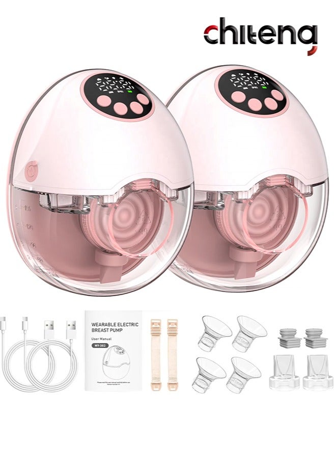 خذها مضخة ثدي بدون استخدام اليدين مع 4 أوضاع و12 مستوى، مضخة ثدي محمولة يمكن ارتداؤها، عمر بطارية طويل 1200 مللي أمبير في الساعة، مضخة ثدي كهربائية - Image 1