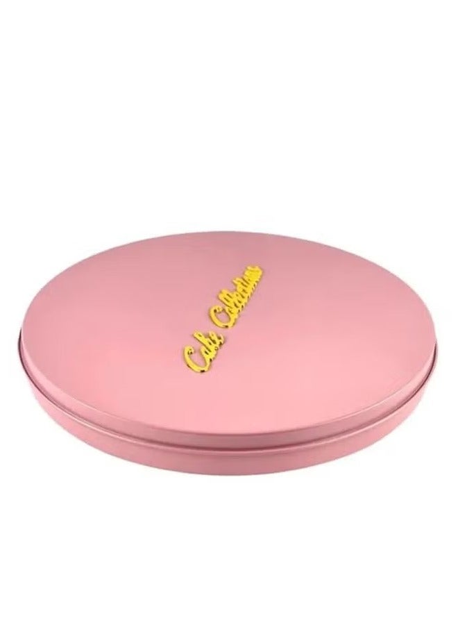 باصرة -صينية تقطيع البسبوسة الفاخرة – شكل دائري وردي تتسع لـ 36 قطعة، مثالية لتقديم الحلى (35 سم) - Image 2