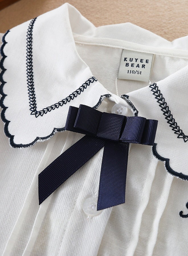 دب رائع مدرسة لونغ كفيف بلوز للبنات - Image 3