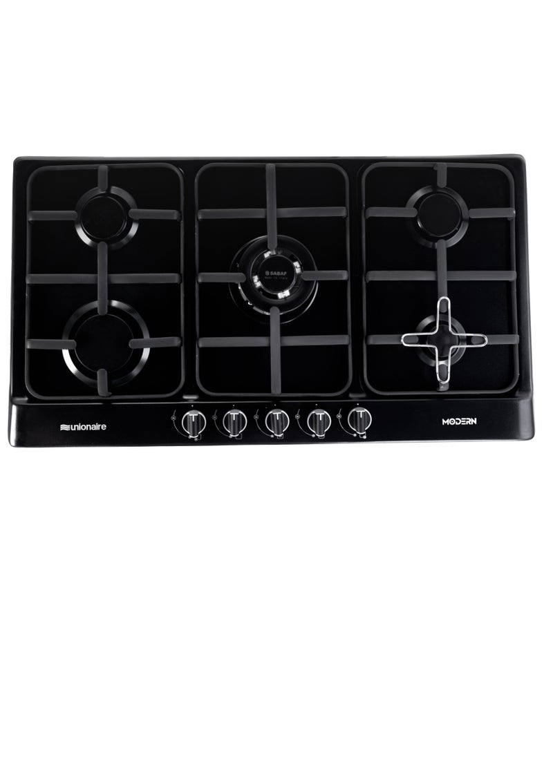 UNIONAIRE Modern gas stove, 5 burners, built-in, 90 cm, full safety, from Unionaire  - Image 1