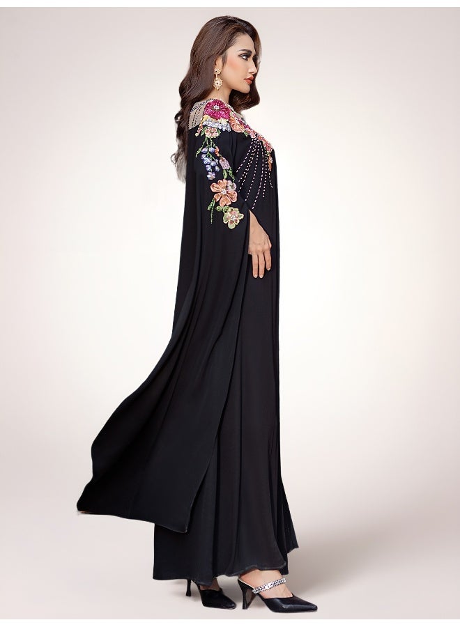 Madam Uniq Muslim Beaded Embroidered Long Dress for Women  - Image 5