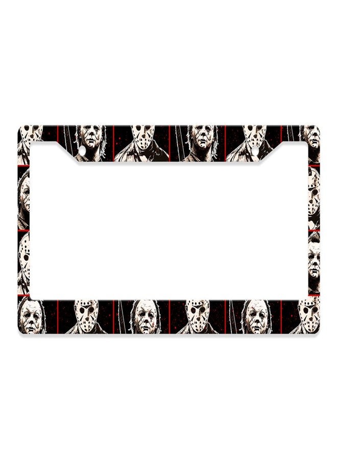 GENANY Eerie Character License Plate Frame for Car Truck Sedan SUV, Car Plate Frame, Durable Frame, Plastic License Frame, Cute License Plate Frame, Car Accessories for Women and Men, Car Gifts - Image 1