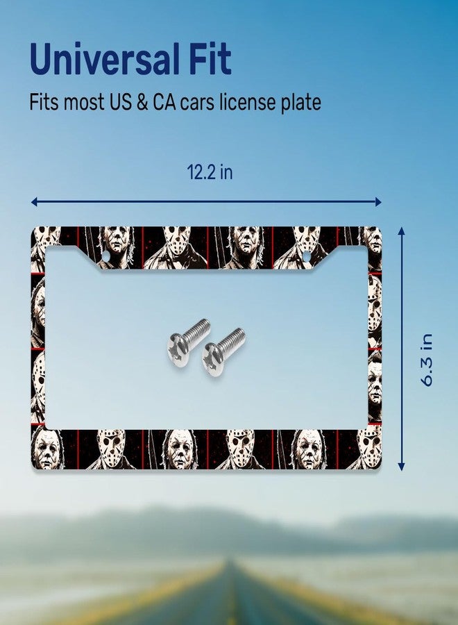 GENANY Eerie Character License Plate Frame for Car Truck Sedan SUV, Car Plate Frame, Durable Frame, Plastic License Frame, Cute License Plate Frame, Car Accessories for Women and Men, Car Gifts - Image 3