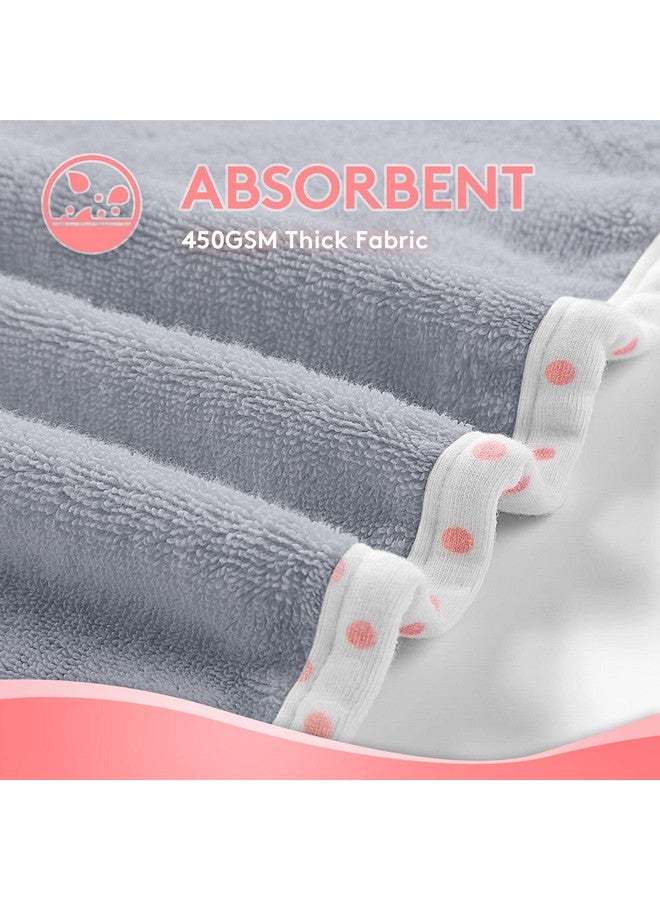 TBEZY منشفة ب hooded للأطفال 100% قطن ناعمة للغاية بتصميم حيوانات فريد كبيرة للأطفال من 3-10 سنوات (فيل) - Image 4