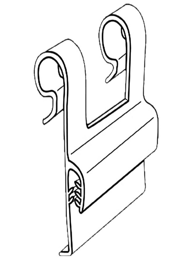 Clip Strip Grip-Tite Wire Display Flush Sign Holder, EG-10-200 Pack - Image 1