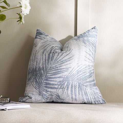 وسادة مطبوعة بتصميم ليريك 50x50 سم - أزرق