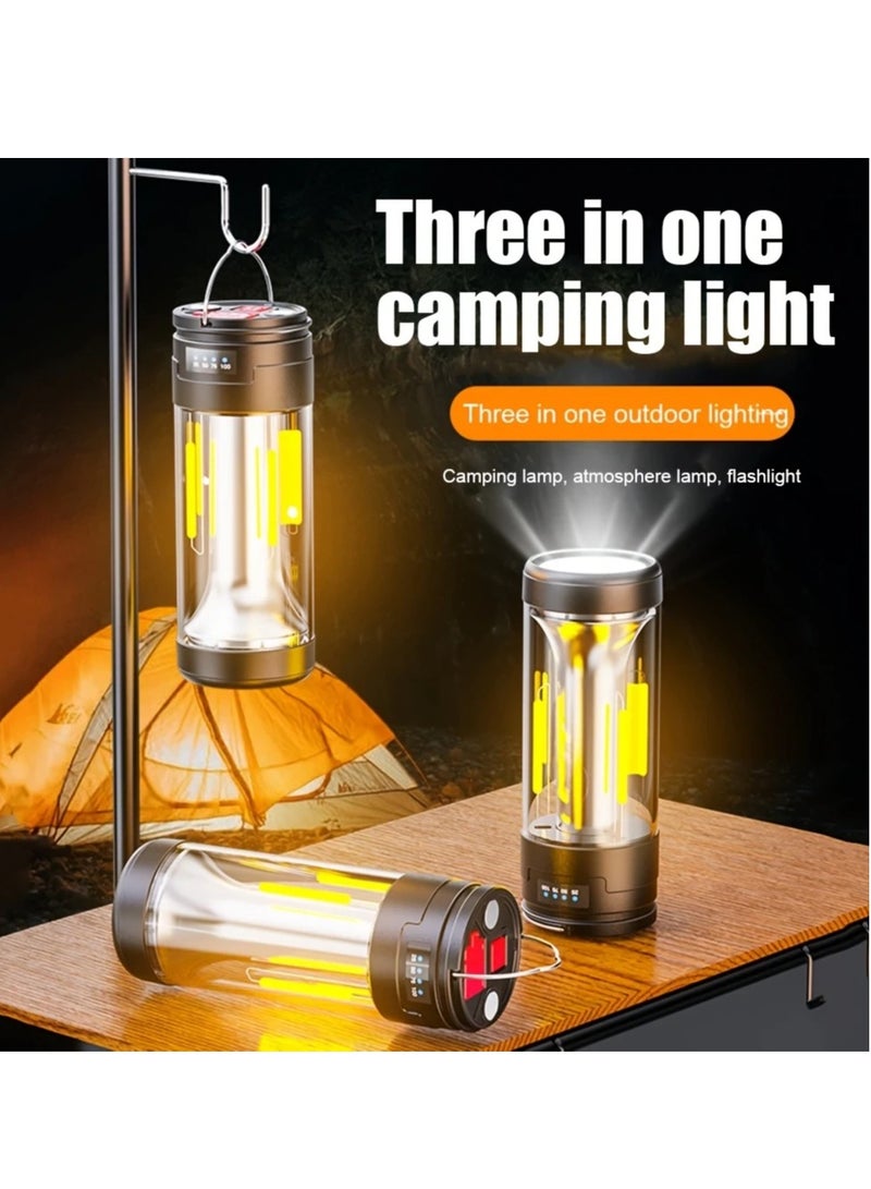 LED Camping Lantern Mini With Power Bank Tent Lights USB Rechargeable For Outdoor Camping Hiking Fishing Magnetic Fashlight - Image 2