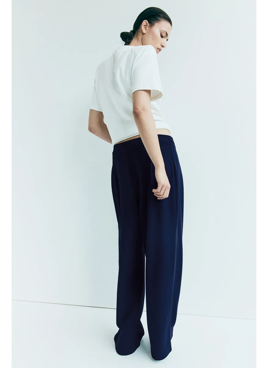 H&M Buckle-Detail Tailored Trousers