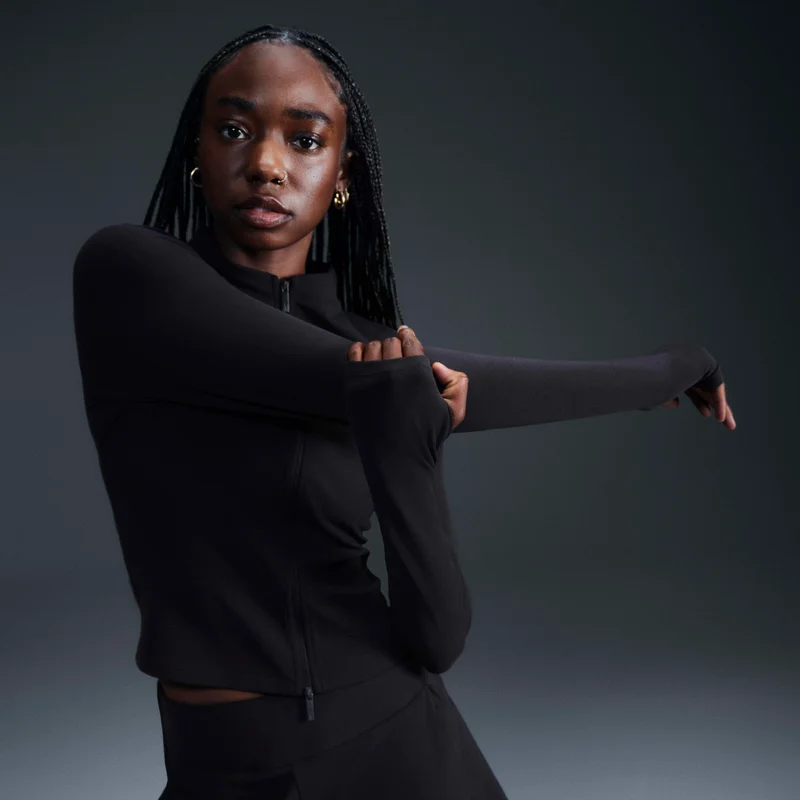 Nike Women's Zenvy Dri-FIT Full-Zip Yoga Top