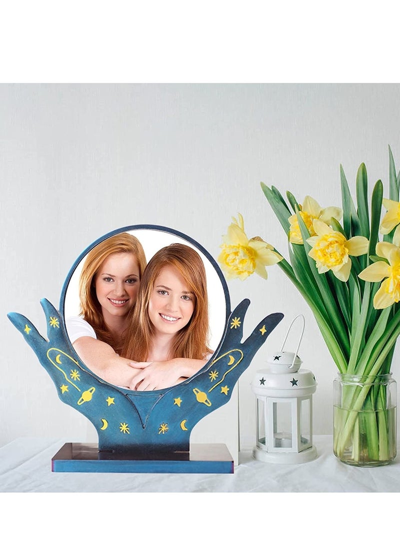 كابتن تيك Makeup Mirror, Silicone Mould, DIY Art Creation, Epoxy Resin, Photo Frame, MakeupMirror with 2Pcs Acrylic, Home Decoration Handmade Ornaments Crafts - Image 3