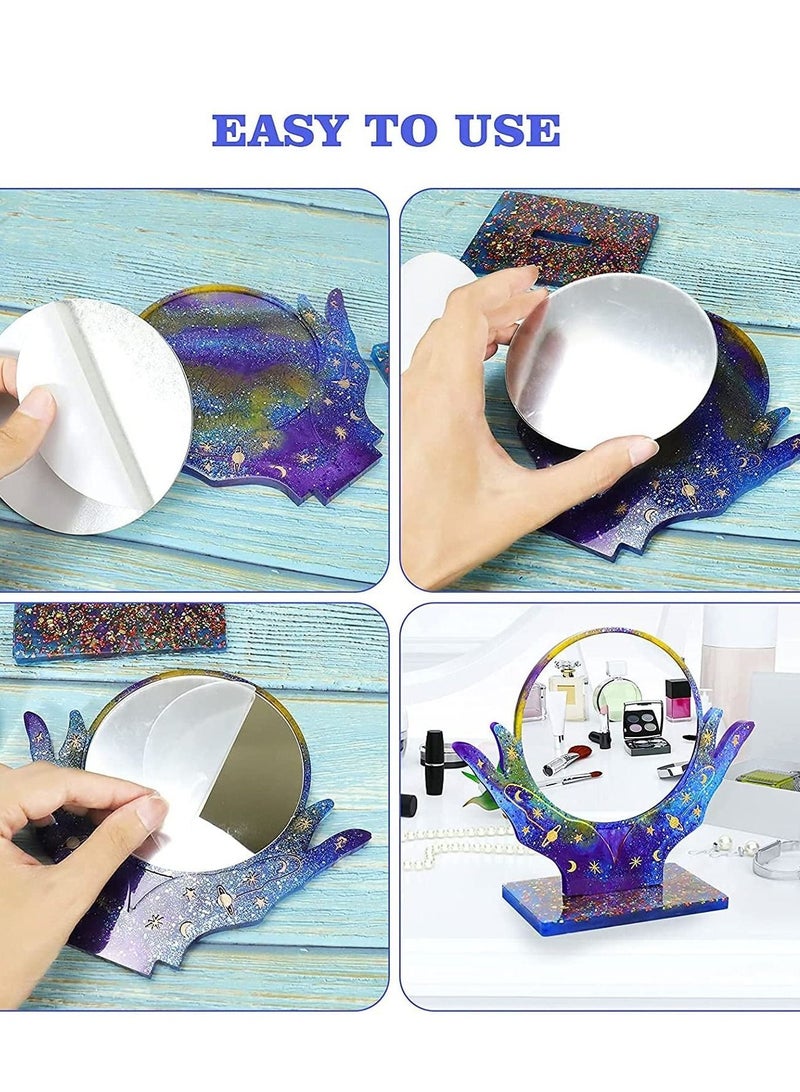 كابتن تيك Makeup Mirror, Silicone Mould, DIY Art Creation, Epoxy Resin, Photo Frame, MakeupMirror with 2Pcs Acrylic, Home Decoration Handmade Ornaments Crafts - Image 4