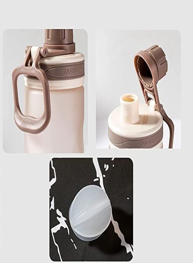 TEMSON Water Bottle - Unbreakable Water Bottle, BPA Free Drinking Bottle, Leakproof Gym Bottle Ideal for Office, Sports, School, Gym, Yoga (650 ML)(FQ-3915-3) (Brown) - Image 1