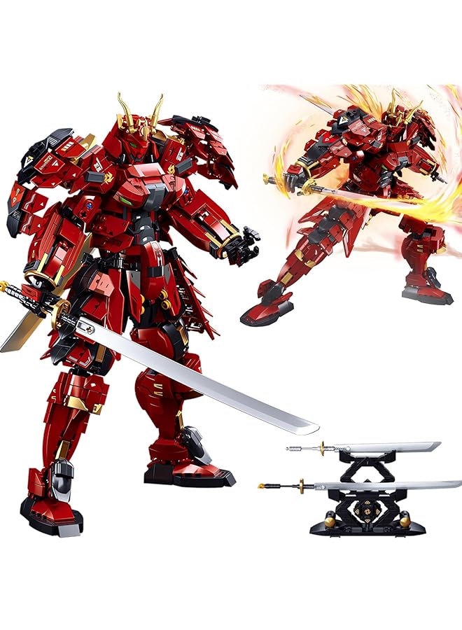 KASTWAVE Samurai Armor Warrior Model Building Sets Super Hero Mech Series Robot Building Blocks Toy Set With Double Swords 923 Pcs Creative Collectible Gift For Adults Man Teens Boys 8+ - Image 1