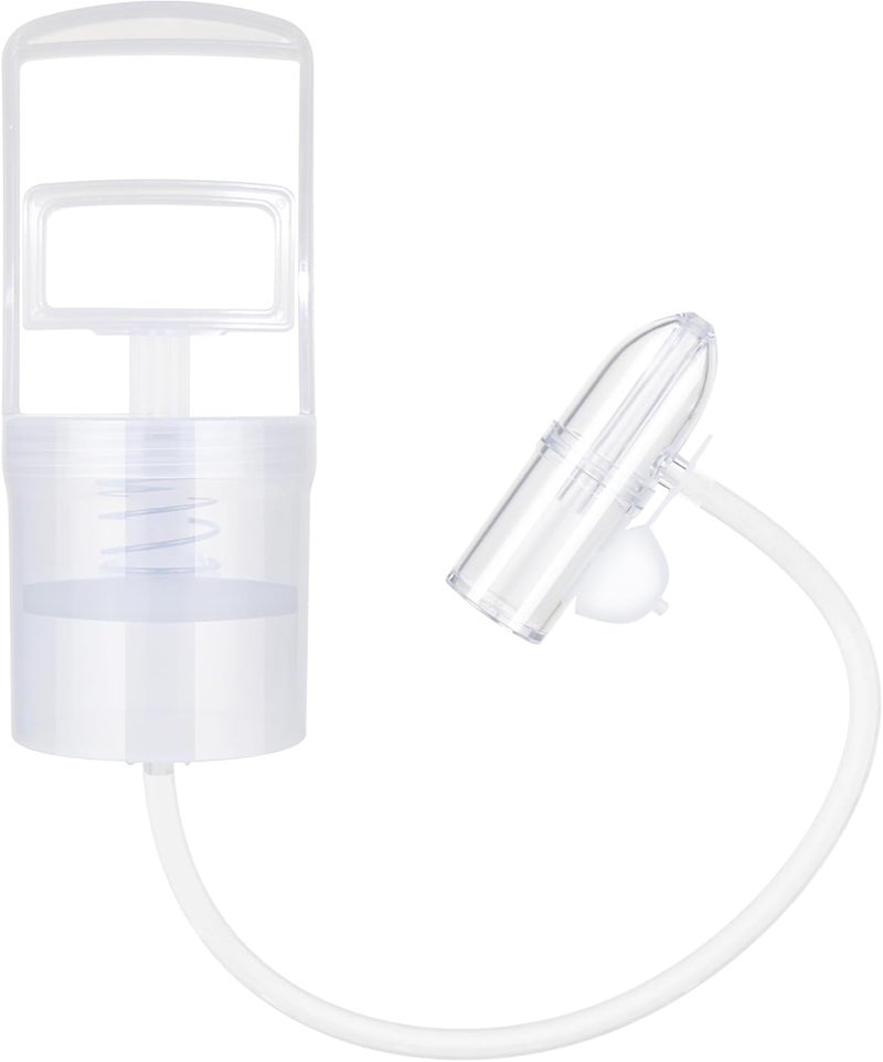 IYYI Nasal Aspirator for Baby Baby Nose Sucker Booger Sucker with Hand Pump and NonInvasive Tip to Clear Clogged Passages and Boogers Translucent White Standard - Image 1