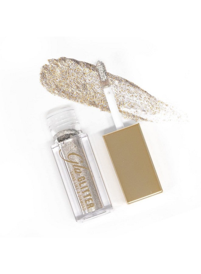 Sistar Glo Glitter Eyeshadow Ultra Glitter Rich Shine Stunning Application Day or Night Hydrating Finish (Silver Sea) - Image 1