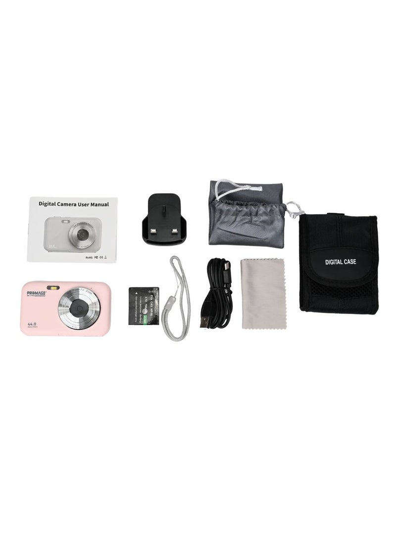 PROMAGE PROMAGE Digital Camera PC95 Pink - 44MP Full HD 1080P Vlogging Camera with 16X Zoom & Solibag Case | Compact Point and Shoot for Kids, Beginners & Travel  - Image 5