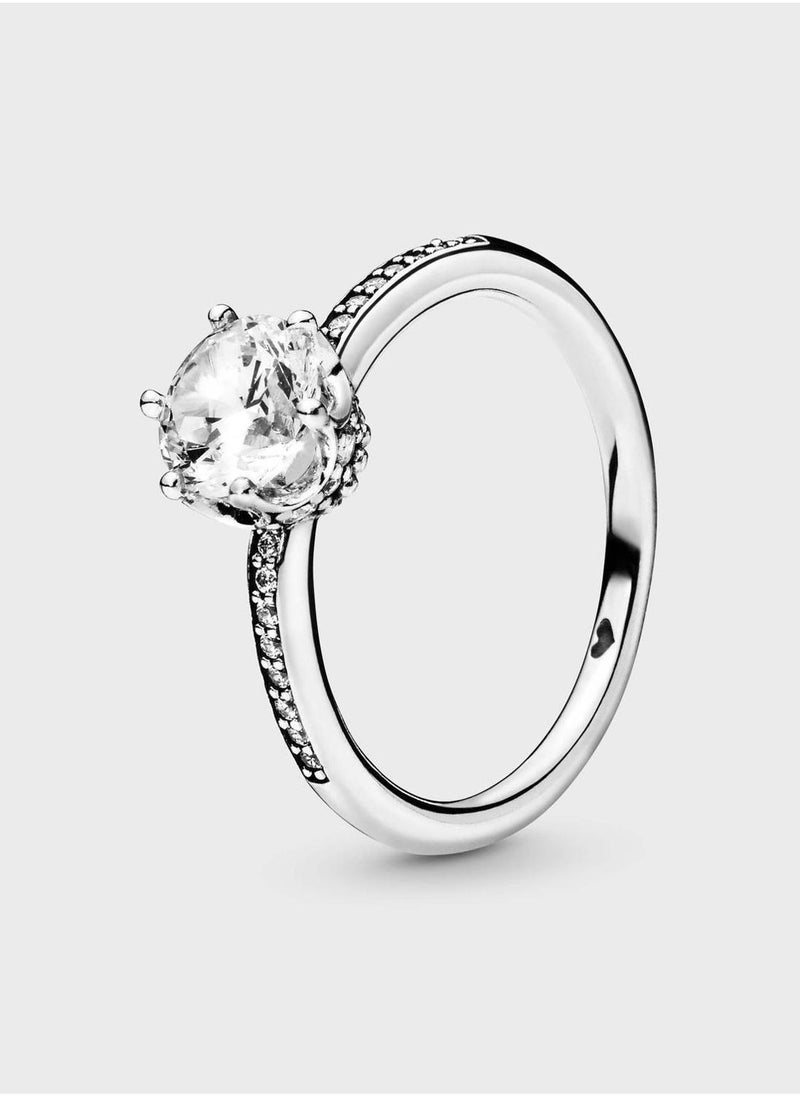 PANDORA Clear Sparkling Crown Solitaire Ring  - Image 1