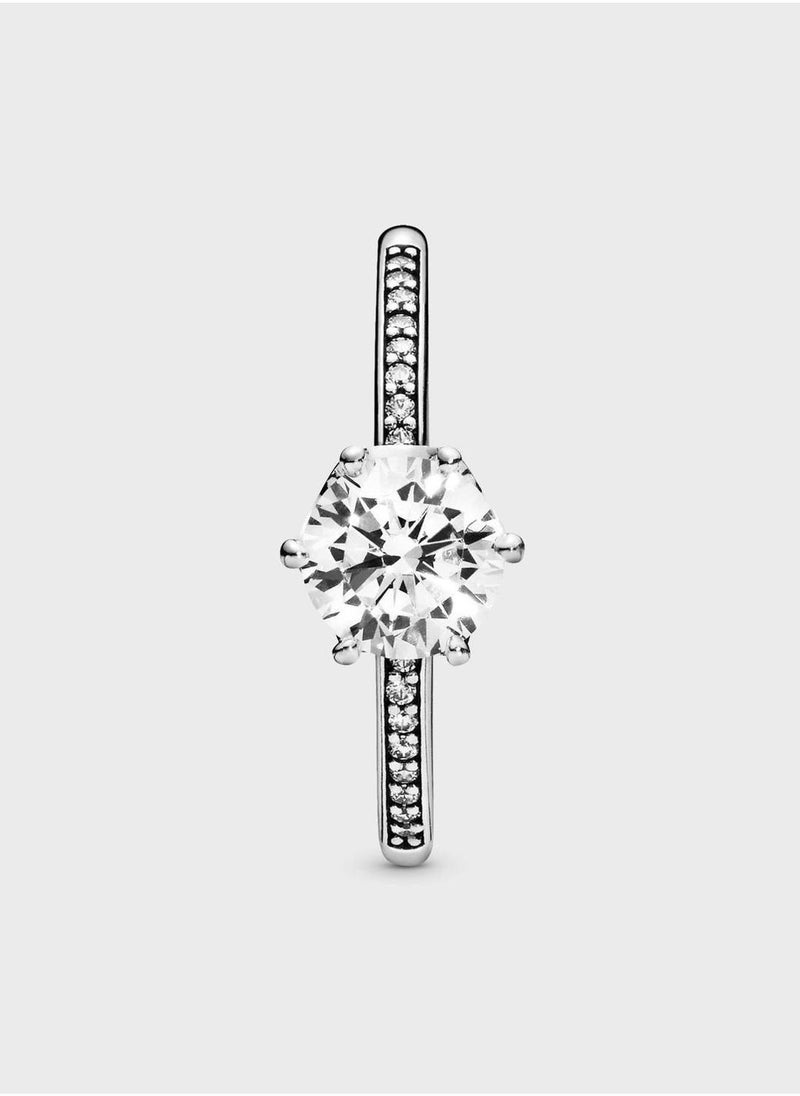 PANDORA Clear Sparkling Crown Solitaire Ring  - Image 2
