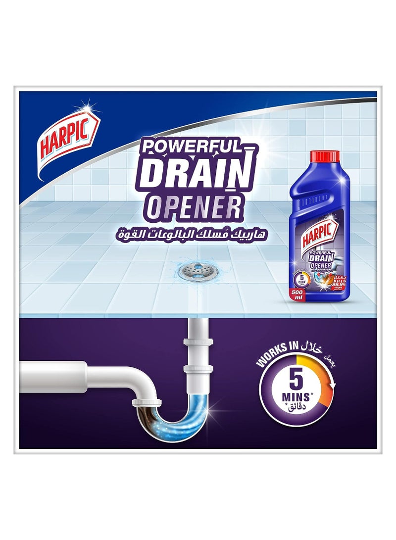 Harpic Powerful Drain Opener Cleaning Gel 500 ML - Image 2