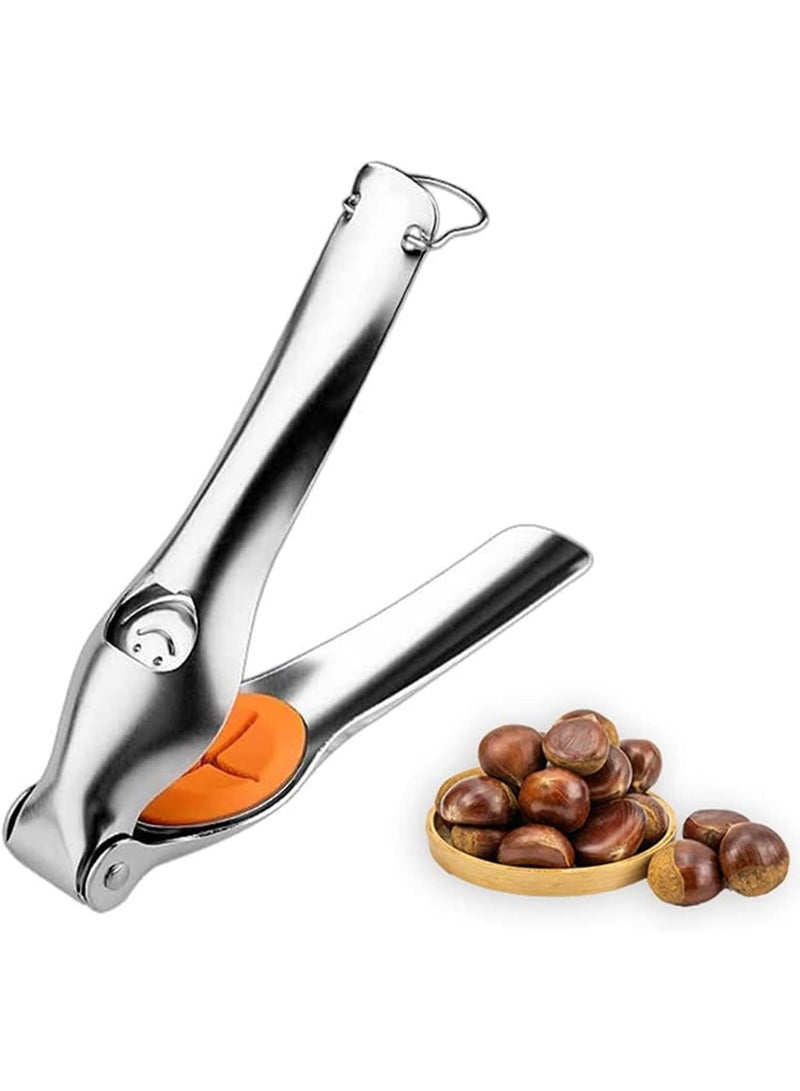 Excefore Nutcracker Chestnut Clip, Chestnut Cracker Tool, New Design Chestnut Quick Opener, Chestnut Peeler, Multifunctional Walnut Nut Cracker with Bottle Opener - Image 1