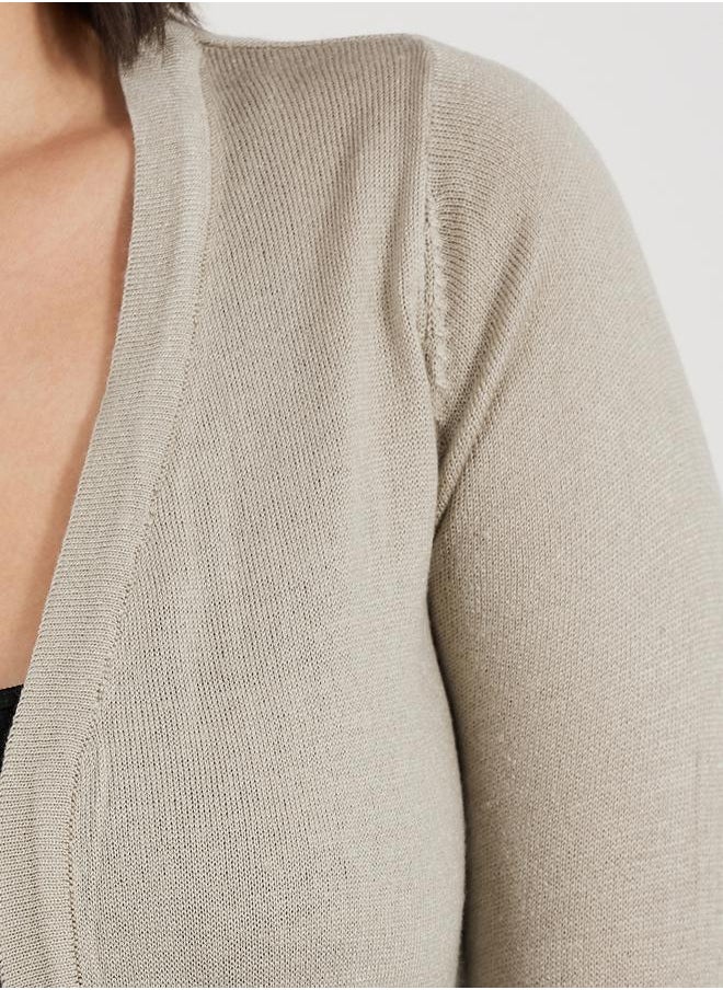 Styli - Regular Fit Longline Front Open Cardigan - Image 1