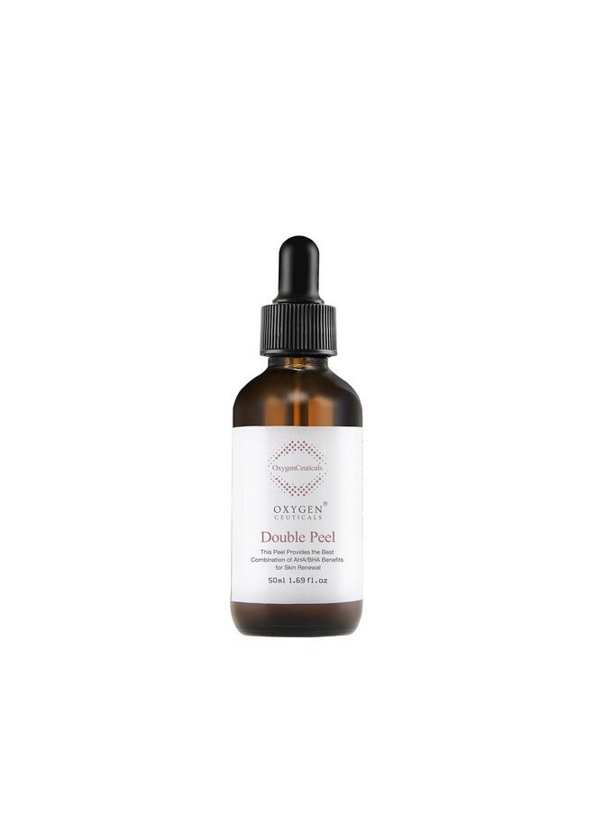 OxygenCeuticals - Glycolic Acid (Aha) & Salicylic Acid (Bha) Facial Peel Oxygenceuticals Double Peel 50Ml / 1.69 Fl. Oz. Chemical Exfoliant For Resurfacing - Image 1