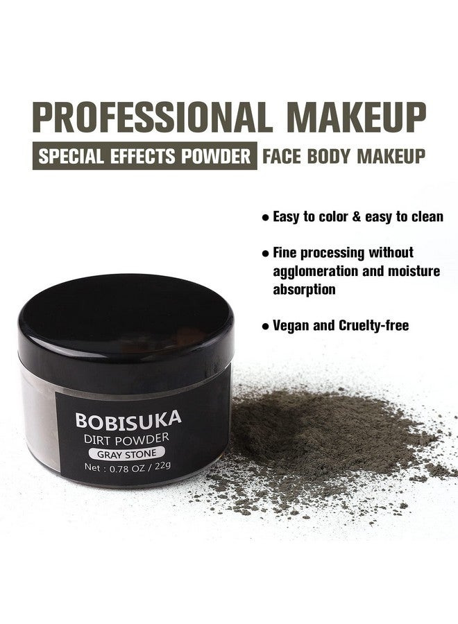 BOBISUKA Makeup Special Effects Dirt Powder For Halloween Makeup Theme Party Wedding Movies Stage Performances Cosplay(0.78 Oz)(Gray Stone) - Image 2
