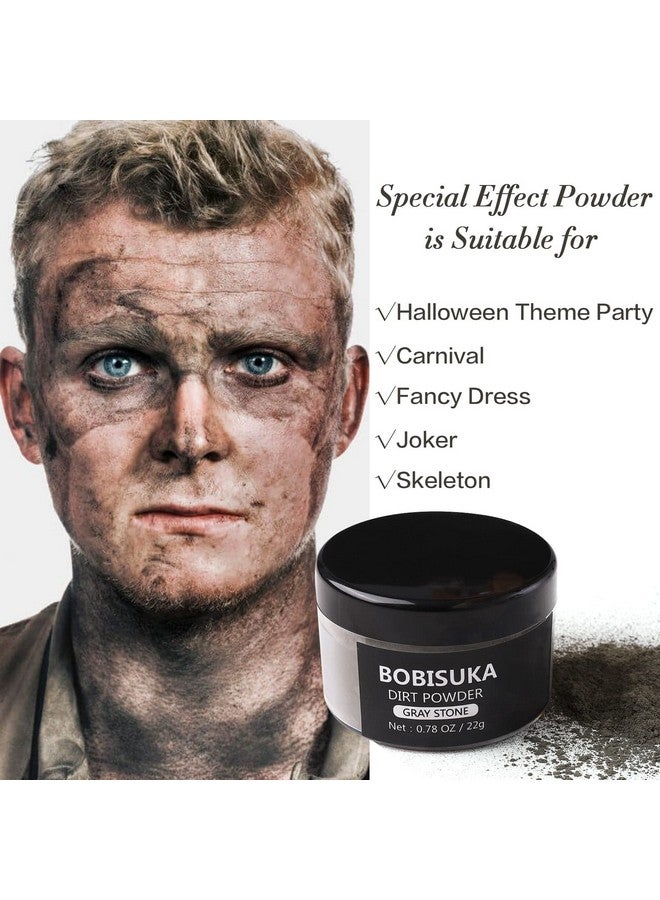 BOBISUKA Makeup Special Effects Dirt Powder For Halloween Makeup Theme Party Wedding Movies Stage Performances Cosplay(0.78 Oz)(Gray Stone) - Image 4