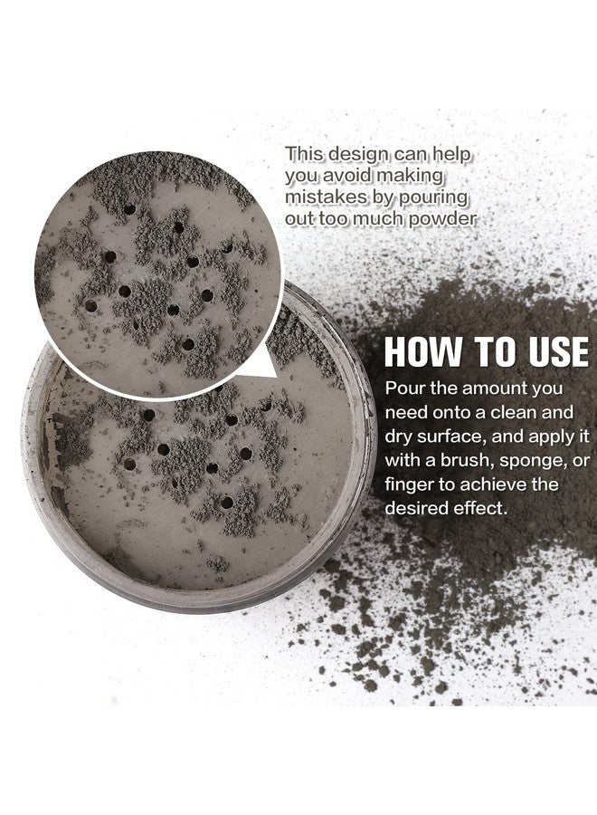 BOBISUKA Makeup Special Effects Dirt Powder For Halloween Makeup Theme Party Wedding Movies Stage Performances Cosplay(0.78 Oz)(Gray Stone) - Image 3