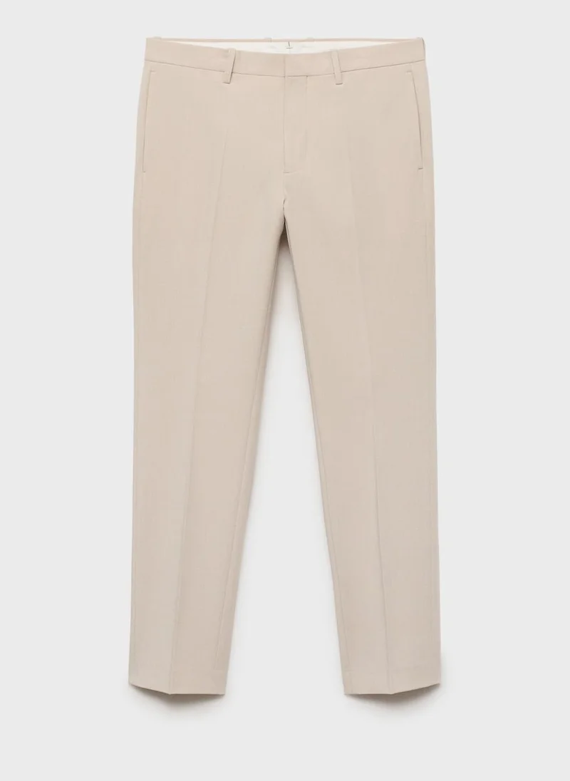 Mango Man Stretch Fabric Super Slim-Fit Suit Trousers
