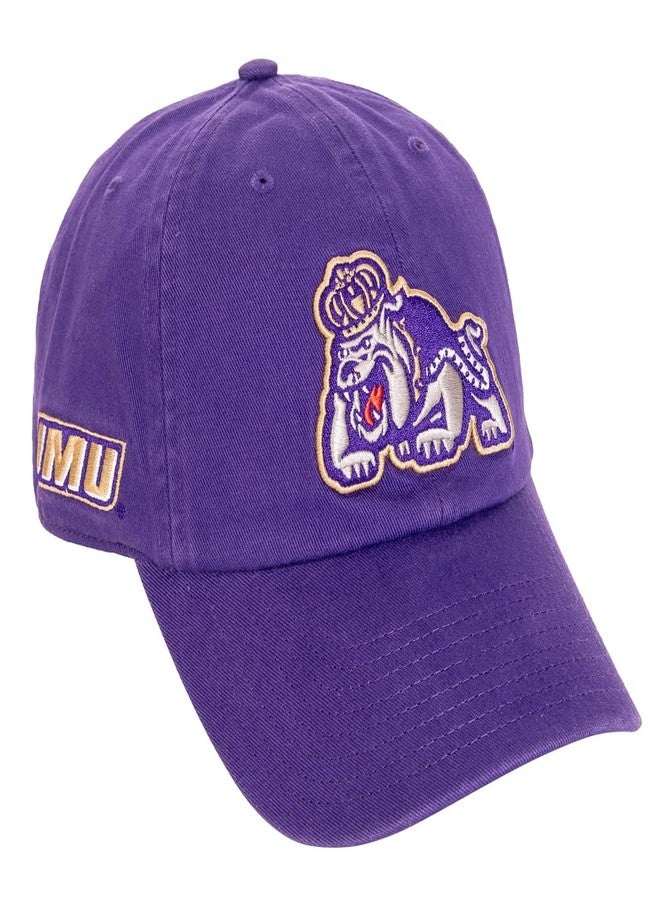 Desert Cactus James Madison University Baseball Hat Dukes JMU Brimmed Embroidered Hats Cap Adjustable Cloth Strap Adult (Style D) Purple - Image 1