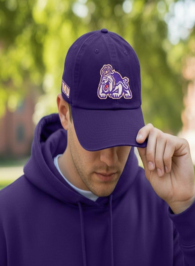 Desert Cactus James Madison University Baseball Hat Dukes JMU Brimmed Embroidered Hats Cap Adjustable Cloth Strap Adult (Style D) Purple - Image 5