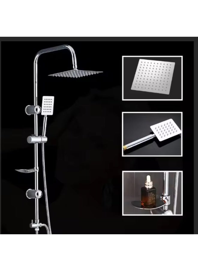 Bathroom Shower Fixture Set Rainfall Waterfall Shower Panel System Bathroom Faucets - Image 2