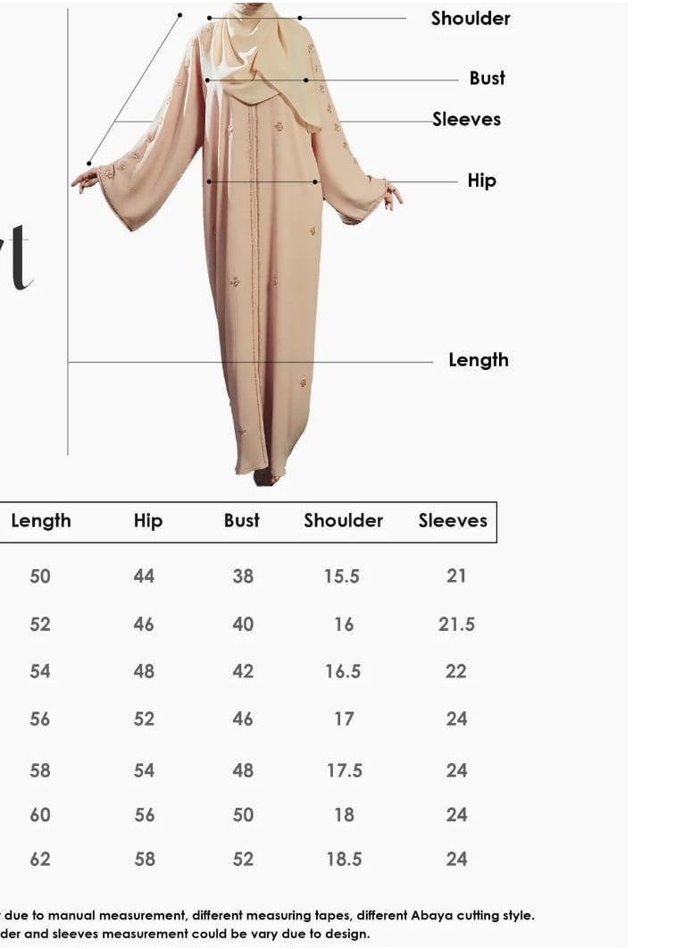 Generic - Women's Emerald Green Abaya made of Nida Fabrics - Image 1